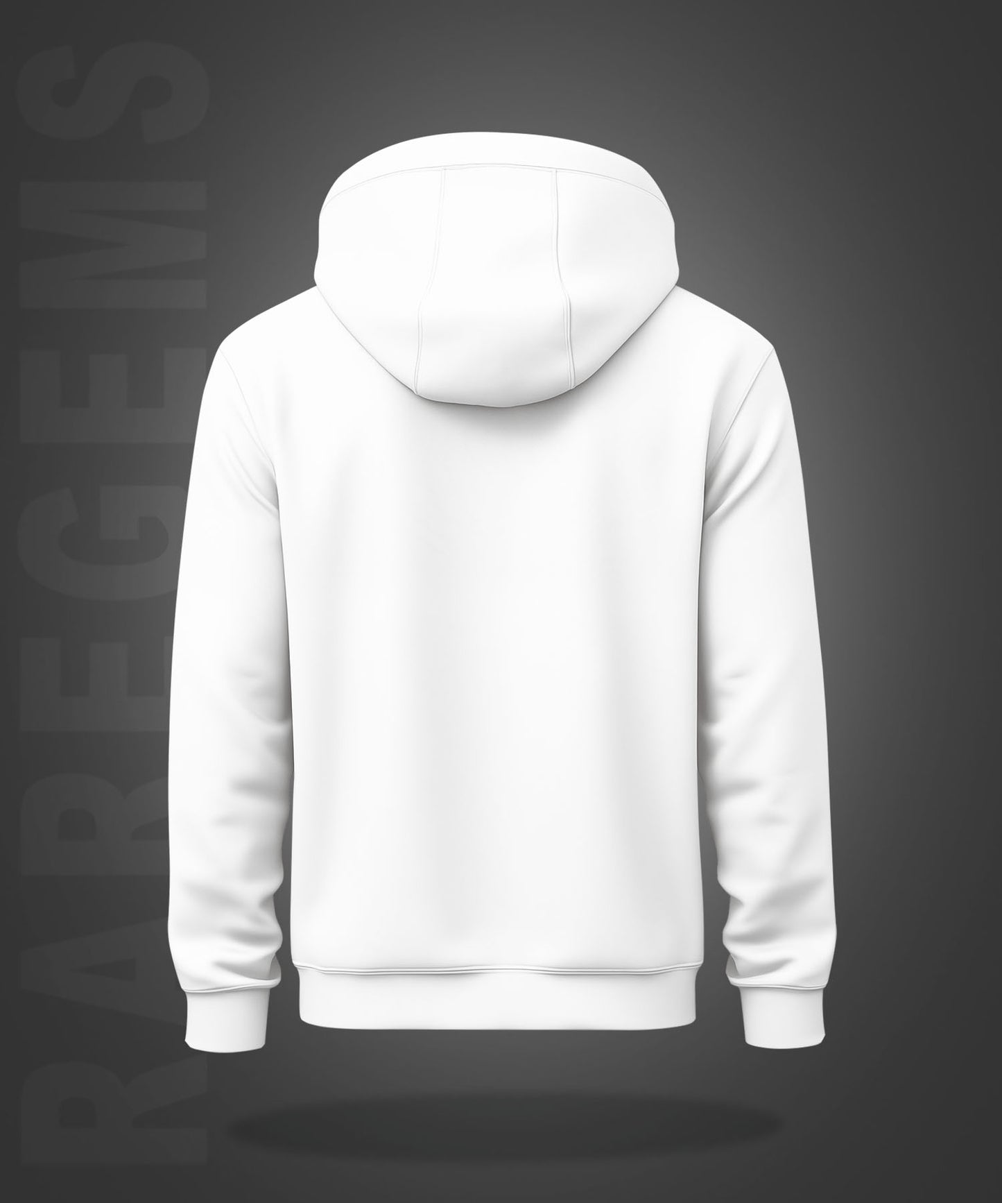 White Skeleton Reader Printed Regular Hoodie